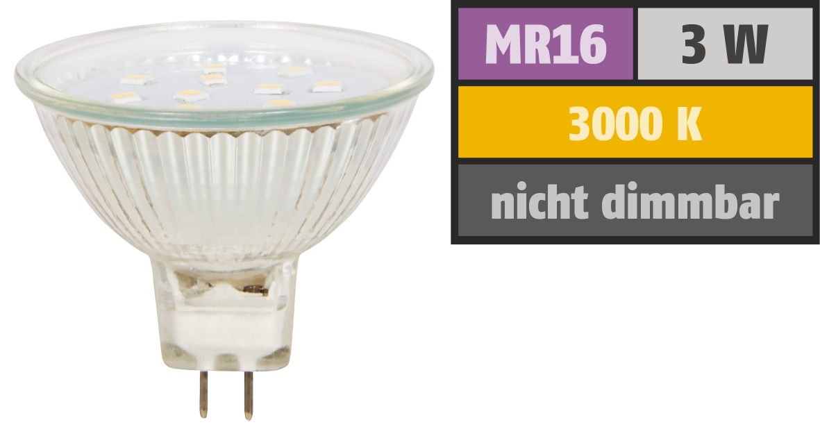 LED-Strahler LEDeco ET10, MR16, 3W, 300 lm, warmweiß