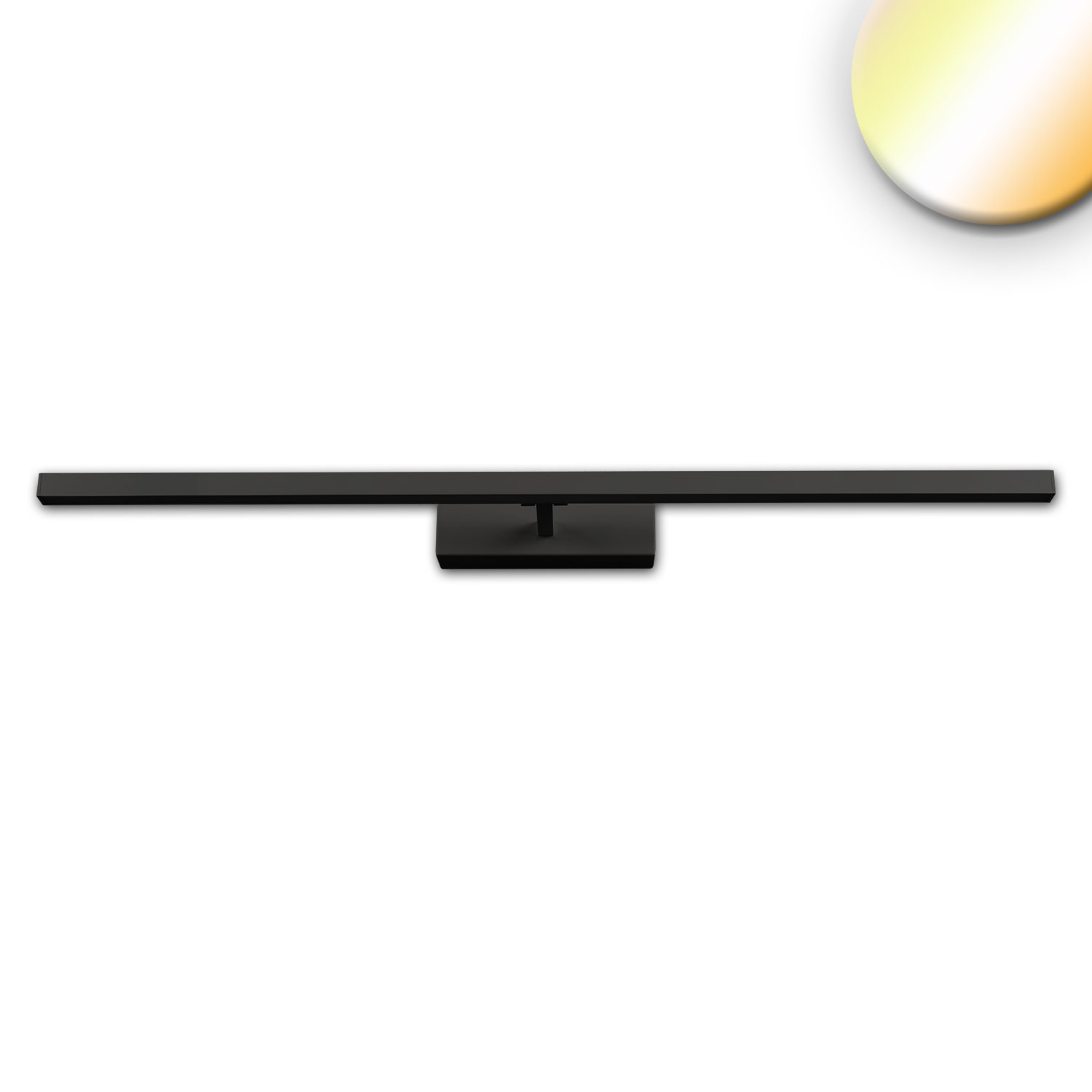 LED Spiegel- und Bilderleuchte schwenkbar, 520mm, 12W, schwarz, ColorSwitch 2700|3000|4000