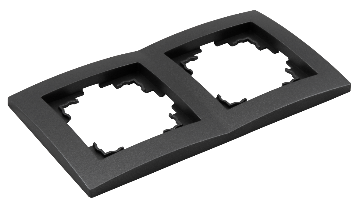 Rahmen LEDeco STYLE, 2-fach, anthrazit