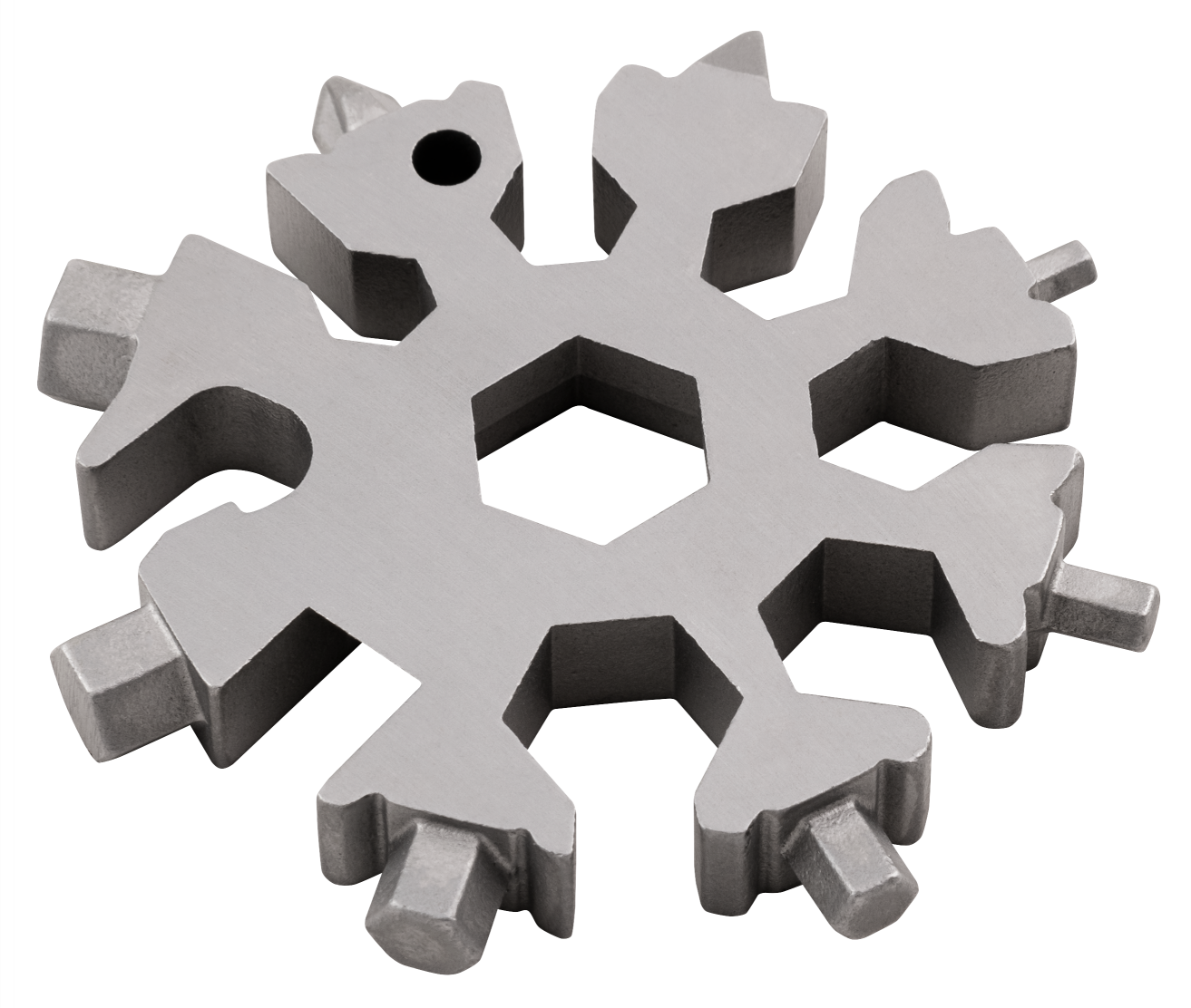 Universal-Tool LEDeco Schneeflocke 18-in-1 Flaschenöffner, Schraubendreher