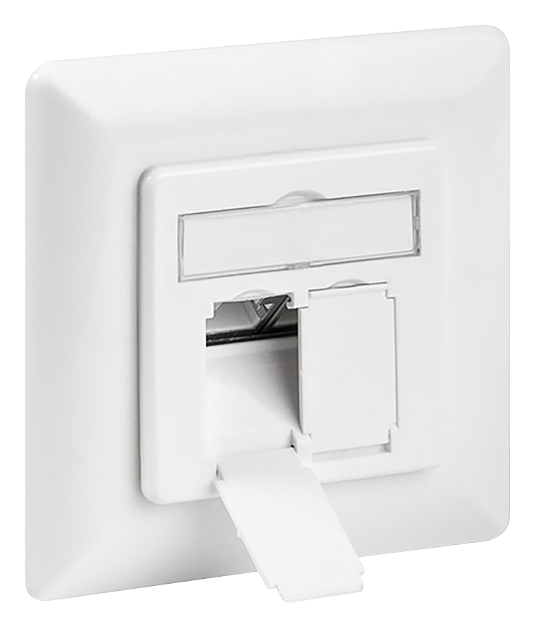 Netzwerkdose, Unterputz, CAT 6, 2x RJ45