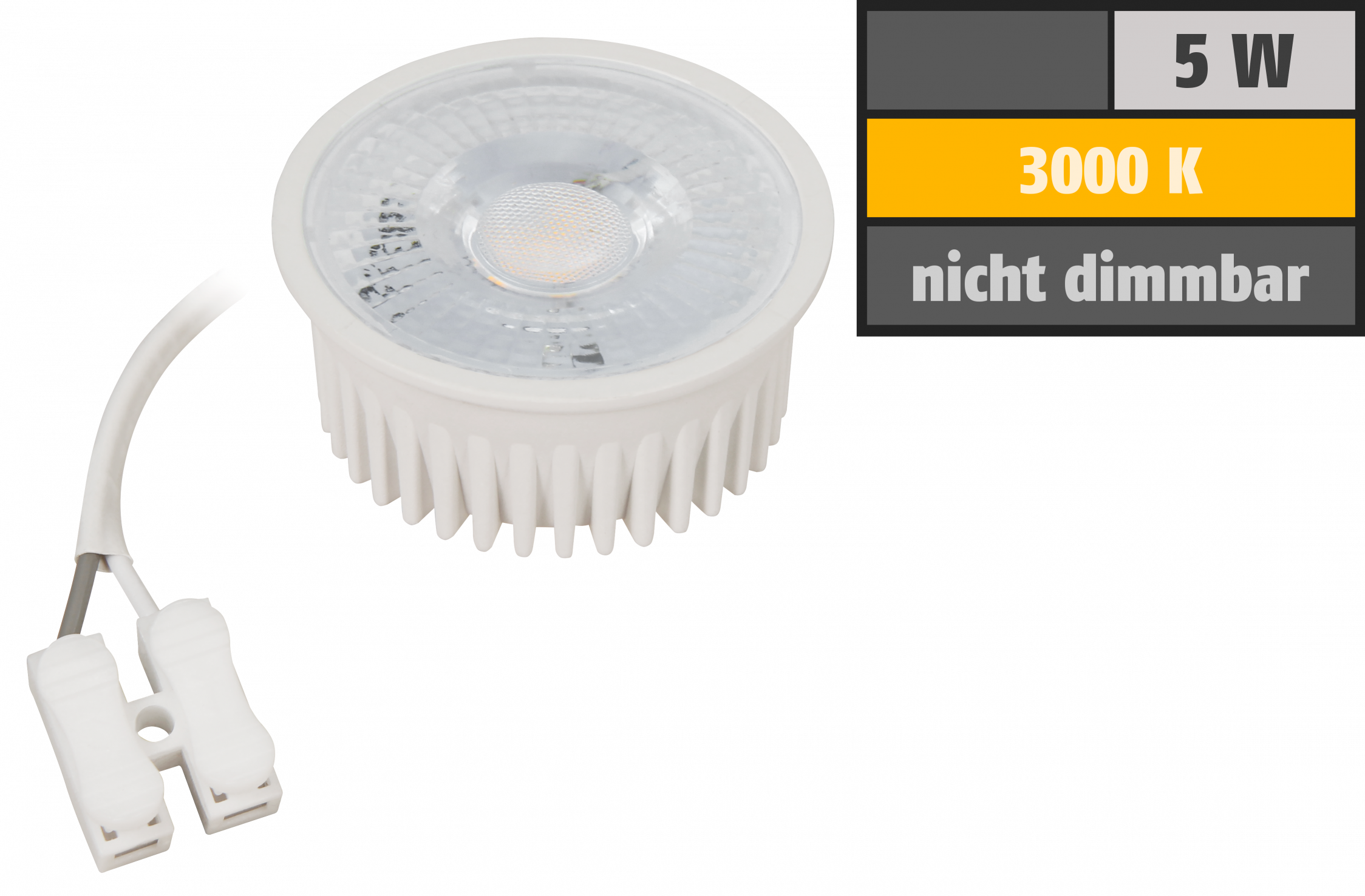 LED-Modul LEDeco MCOB 5W, 400 Lumen, 230V, 50x25mm, warmweiß, 3000K