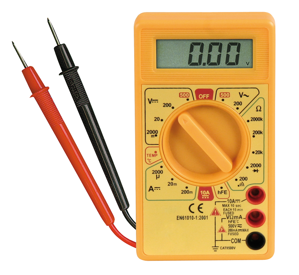 Digitalmultimeter LEDeco M-330T, Temperatur-Messung -50 °C bis +1.000°C