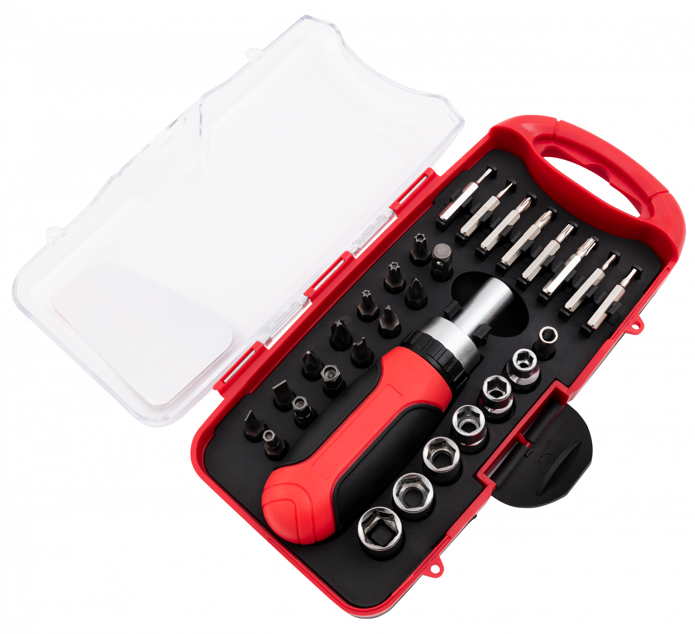 Schraubendreher und Ratschen-Schlüssel Set LEDeco SM-90030 30-teilig