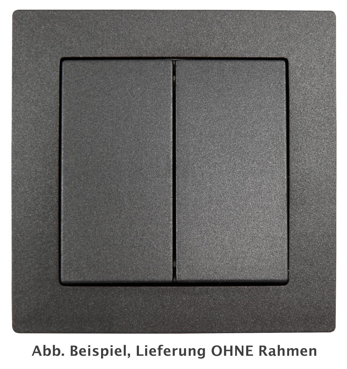Serien-Schalter LEDeco STYLE, 2-fach, 250V~/10A, UP, anthrazit