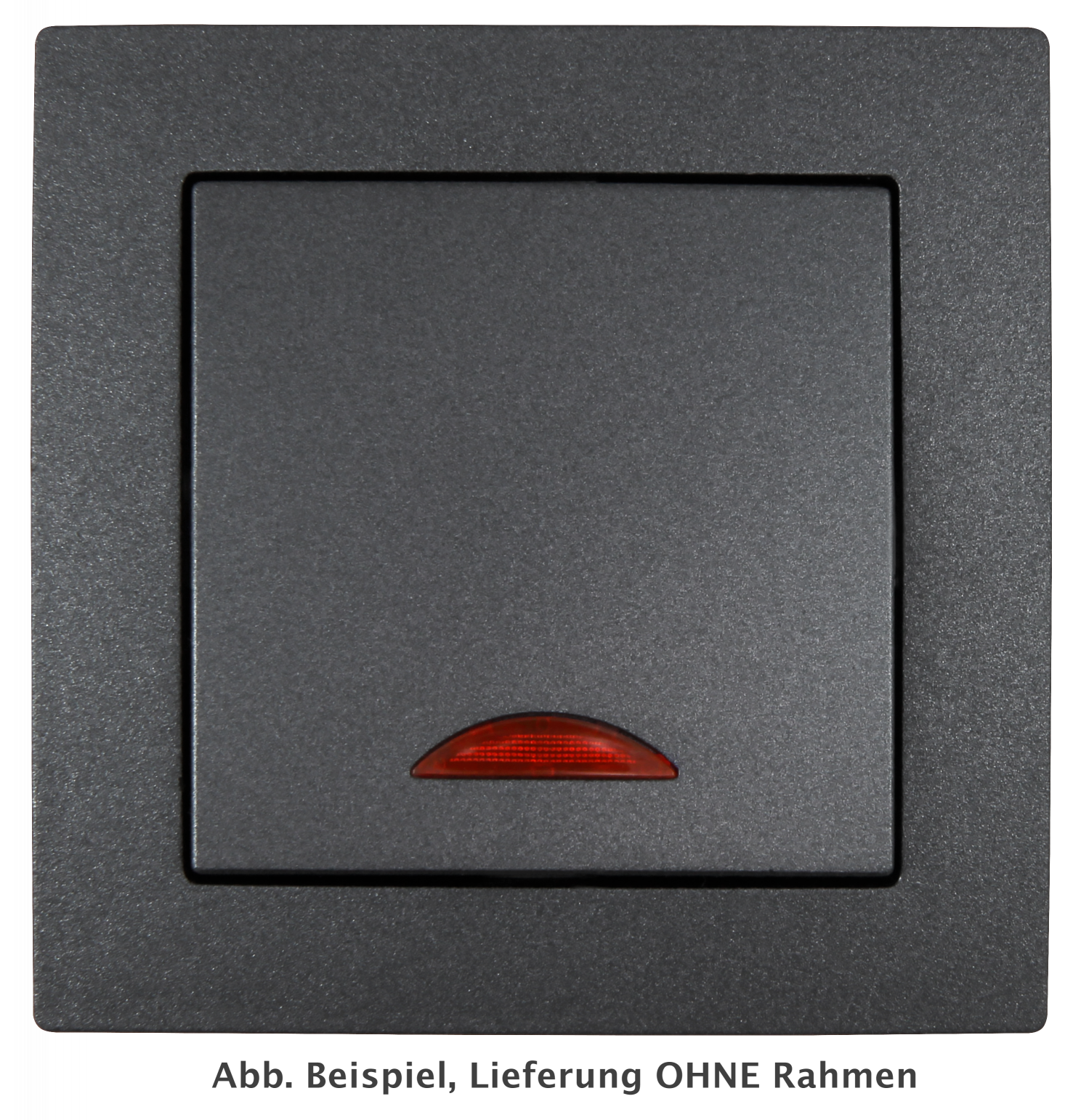 Schalter LEDeco STYLE, 250V~/10A, UP, anthrazit mit Orientierungsleuchte