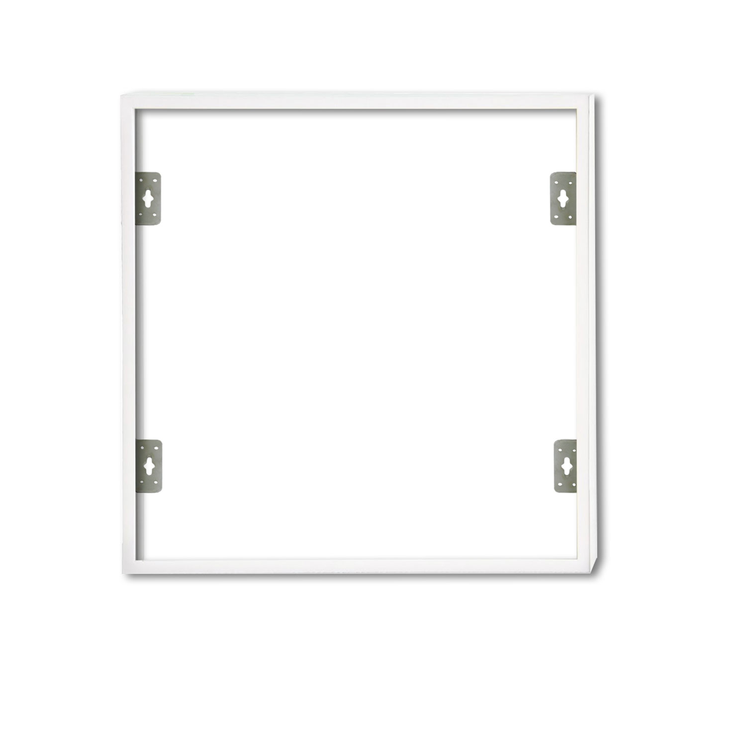 Aufbaurahmen weiß RAL 9016, Höhe 7cm, für LED Panels 600x600, steckbare Schnellmontage