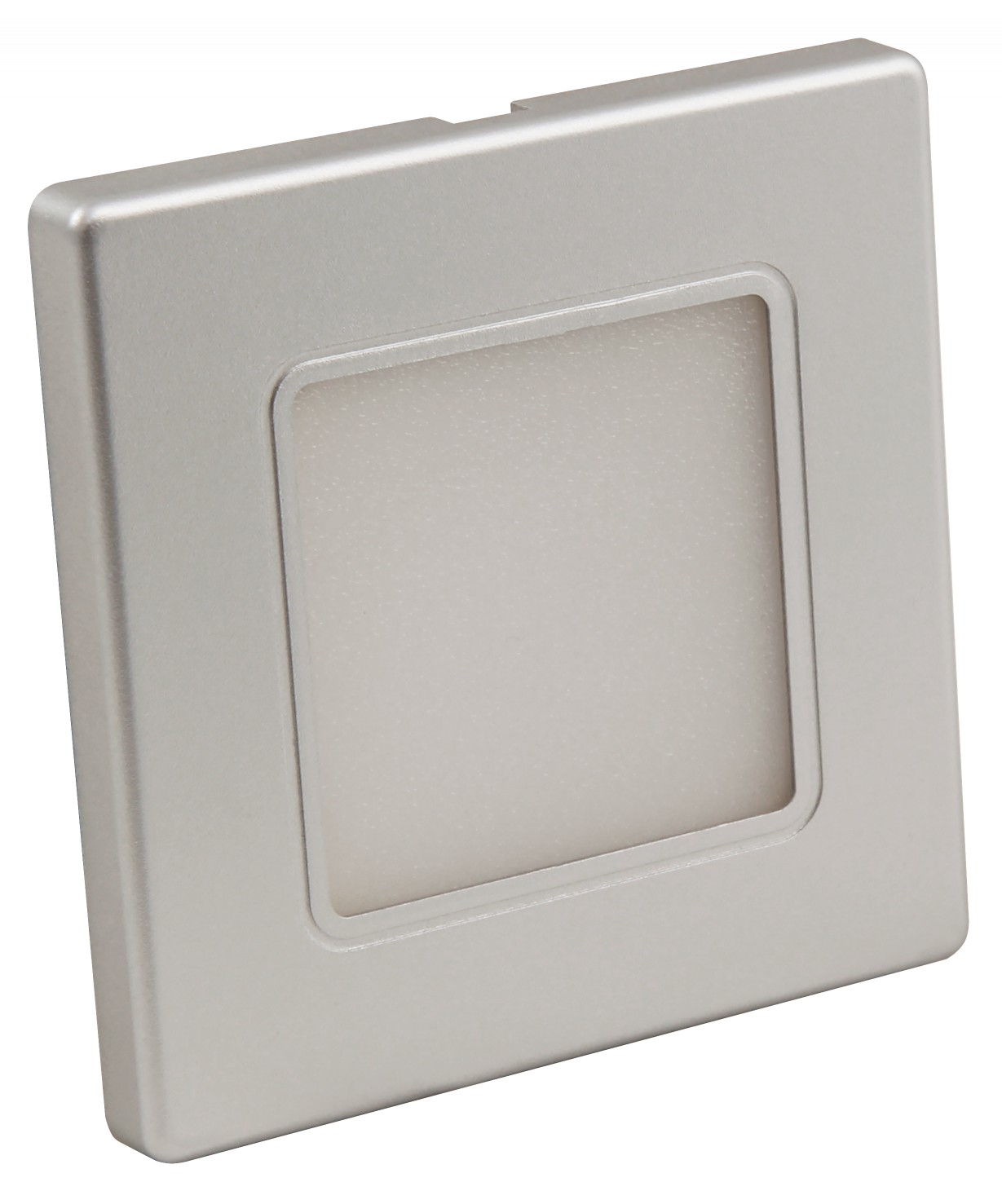 LED-Wand-Einbauleuchte LEDeco LWE-86S 2W, 180lm, warmweiß, silberner Rahmen