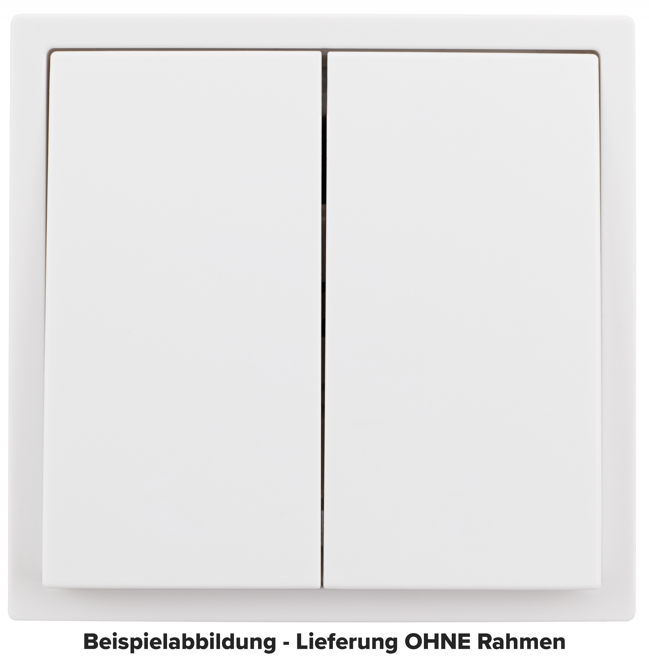 Serien-Schalter LEDeco Shallow 2-fach, 250V~/10A, UP, Klemmanschluss, weiß