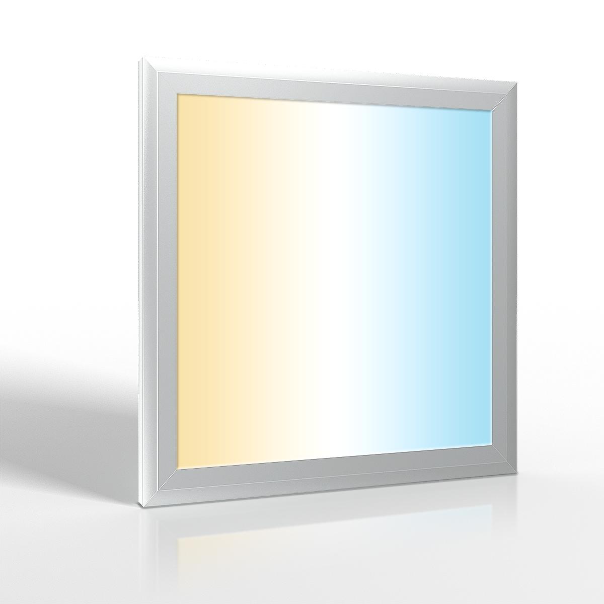 CCT LED Panel 30x30cm 18W 3000K-6000K Rahmen silber