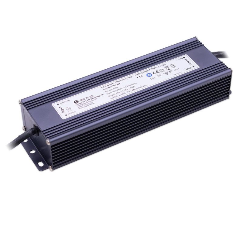 LED Netzteil 150W 24V 6.25A IP66 dimmbar TRIAC LongLife LED KVF-24150-TDH Schaltnetzteil CV