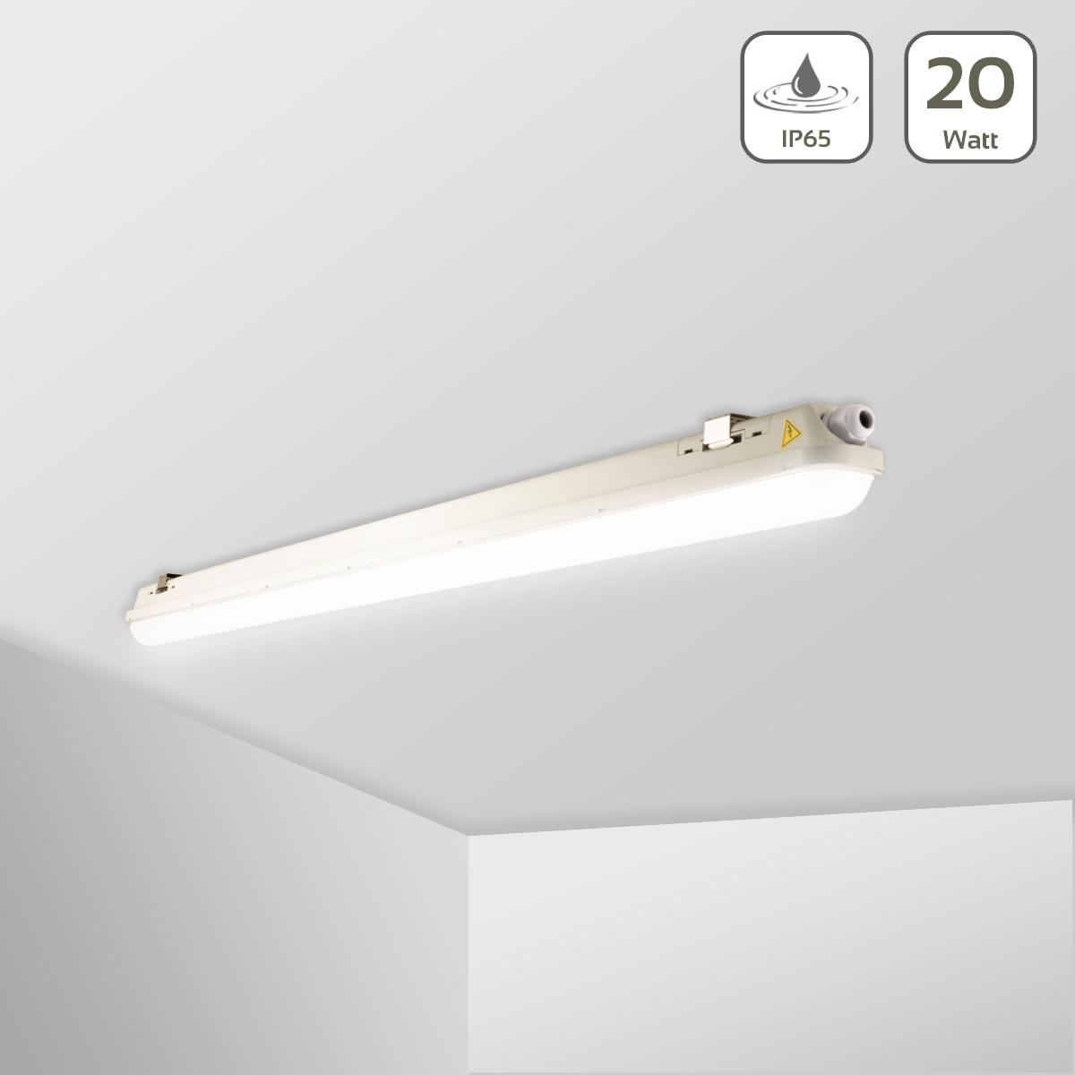 LED Wannenleuchte Feuchtraumleuchte 20W 5000K 1.800lm 1.180mm IP65