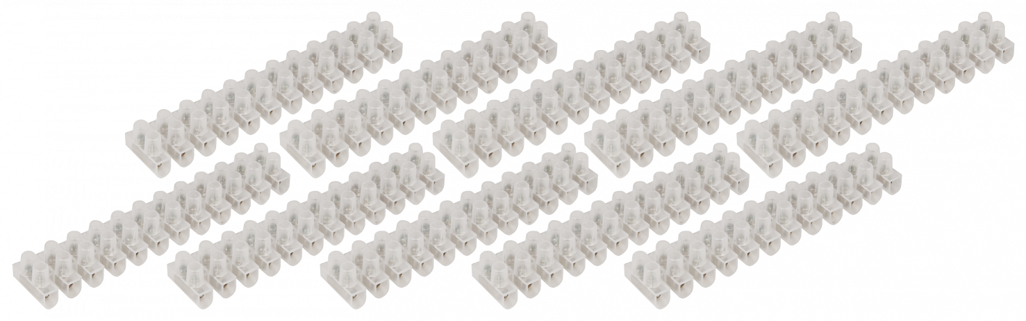 Lüsterklemme LEDeco, 12 Klemmen, 2,5mm², 3A, transparent, 10er-Pack