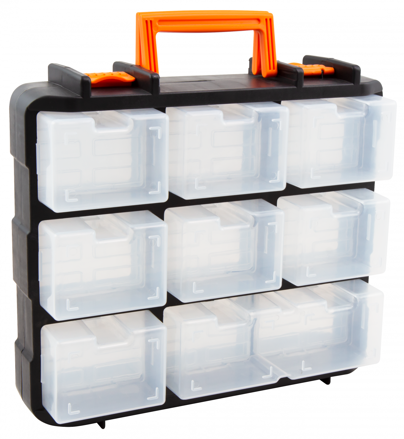 Werkzeug-Organizer LEDeco, 350x310x135mm, 18 Fächer, einzeln verschließbar
