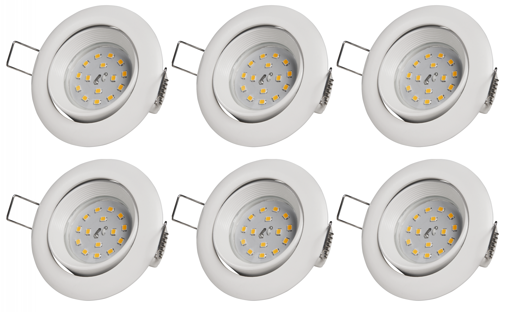 LED Einbauleuchte LEDeco intense 5W, 400lm, weiß, 6er-Pack