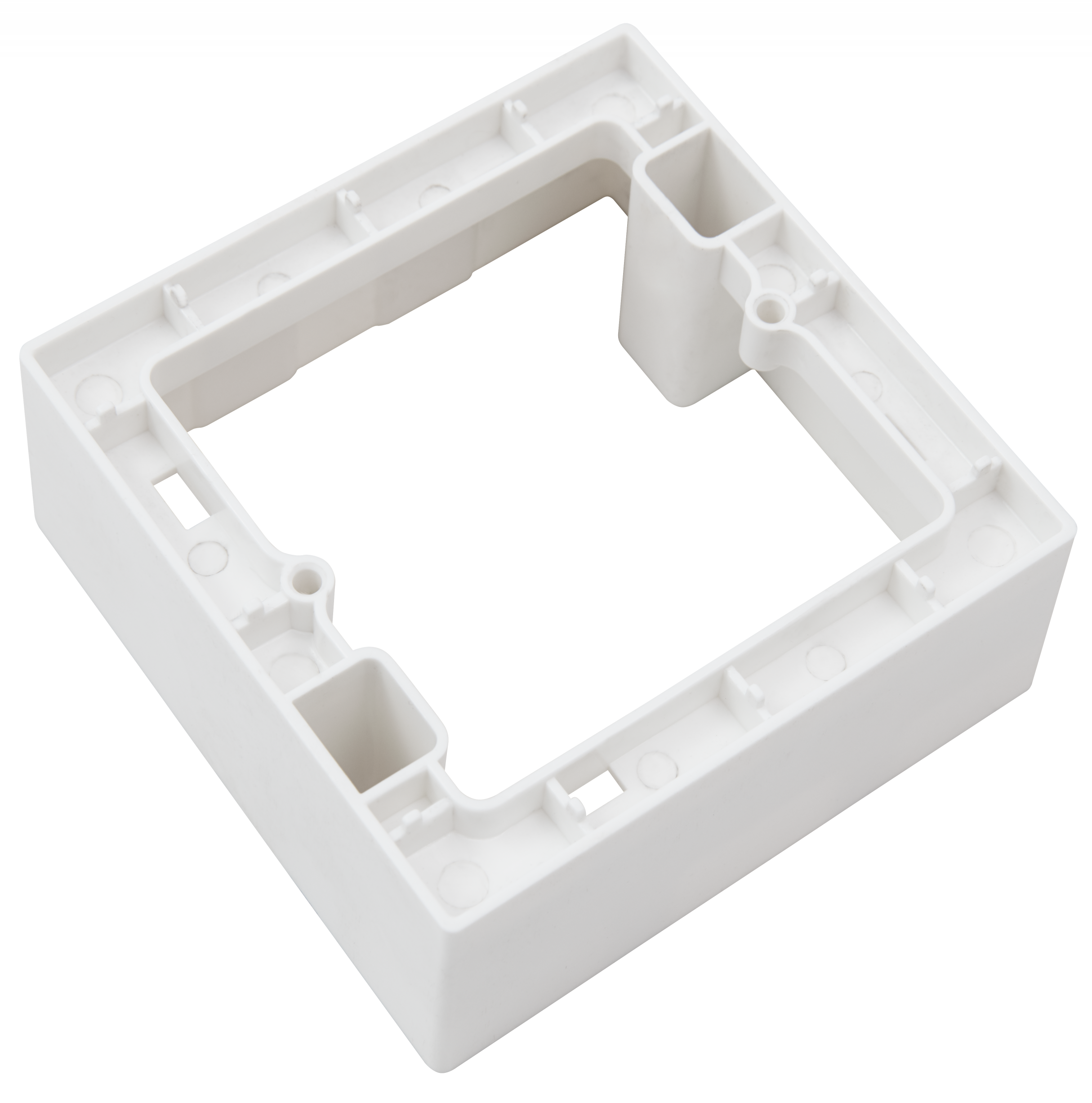 Aufputz-Rahmen LEDeco STYLE 80x80x45mm, mit Montagebohrung