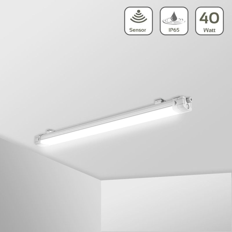 LED Feuchtraumleuchte PRO+ 120cm 40W CCT mit Bewegungsmelder