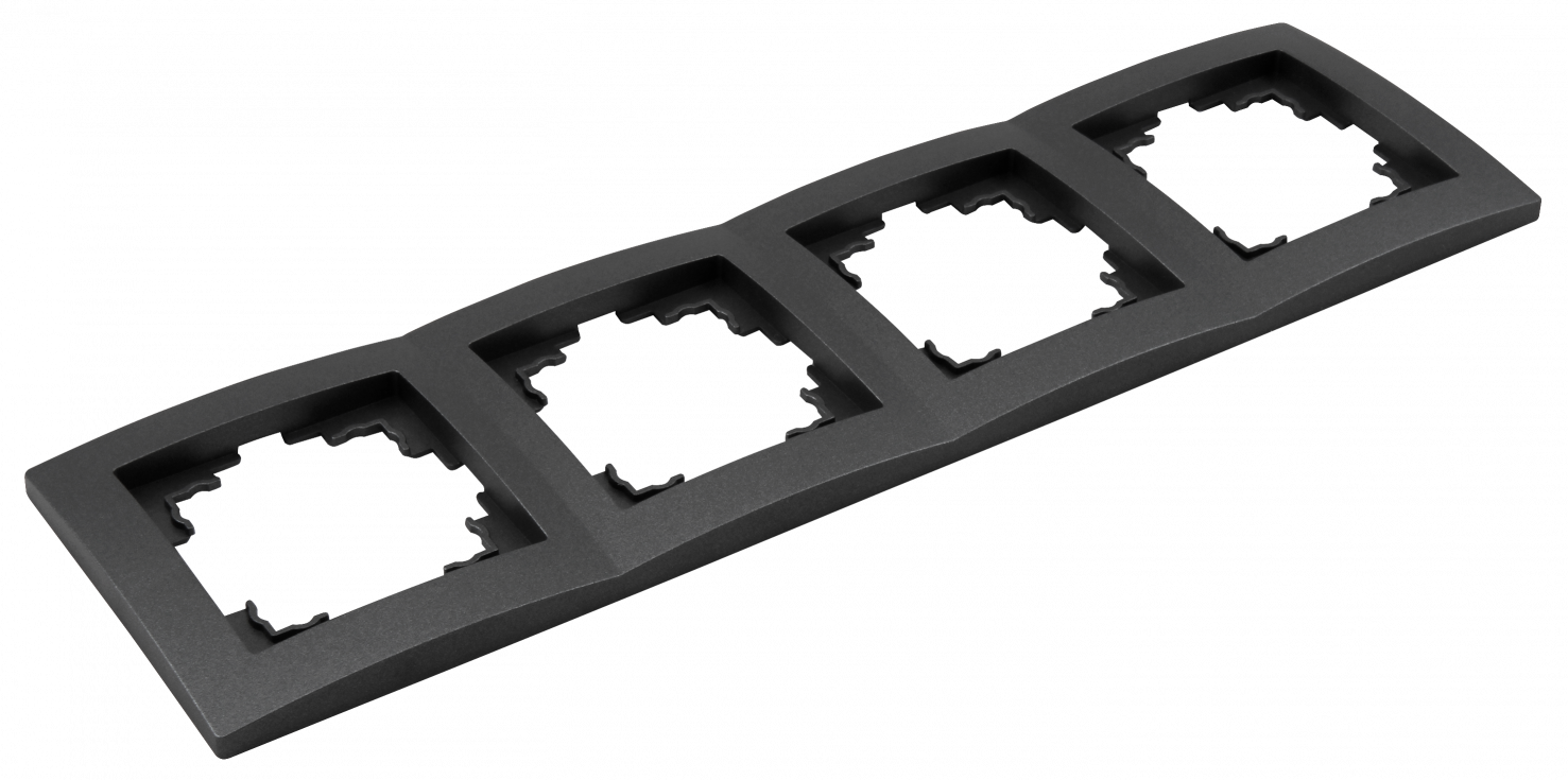 Rahmen LEDeco STYLE, 4-fach, anthrazit