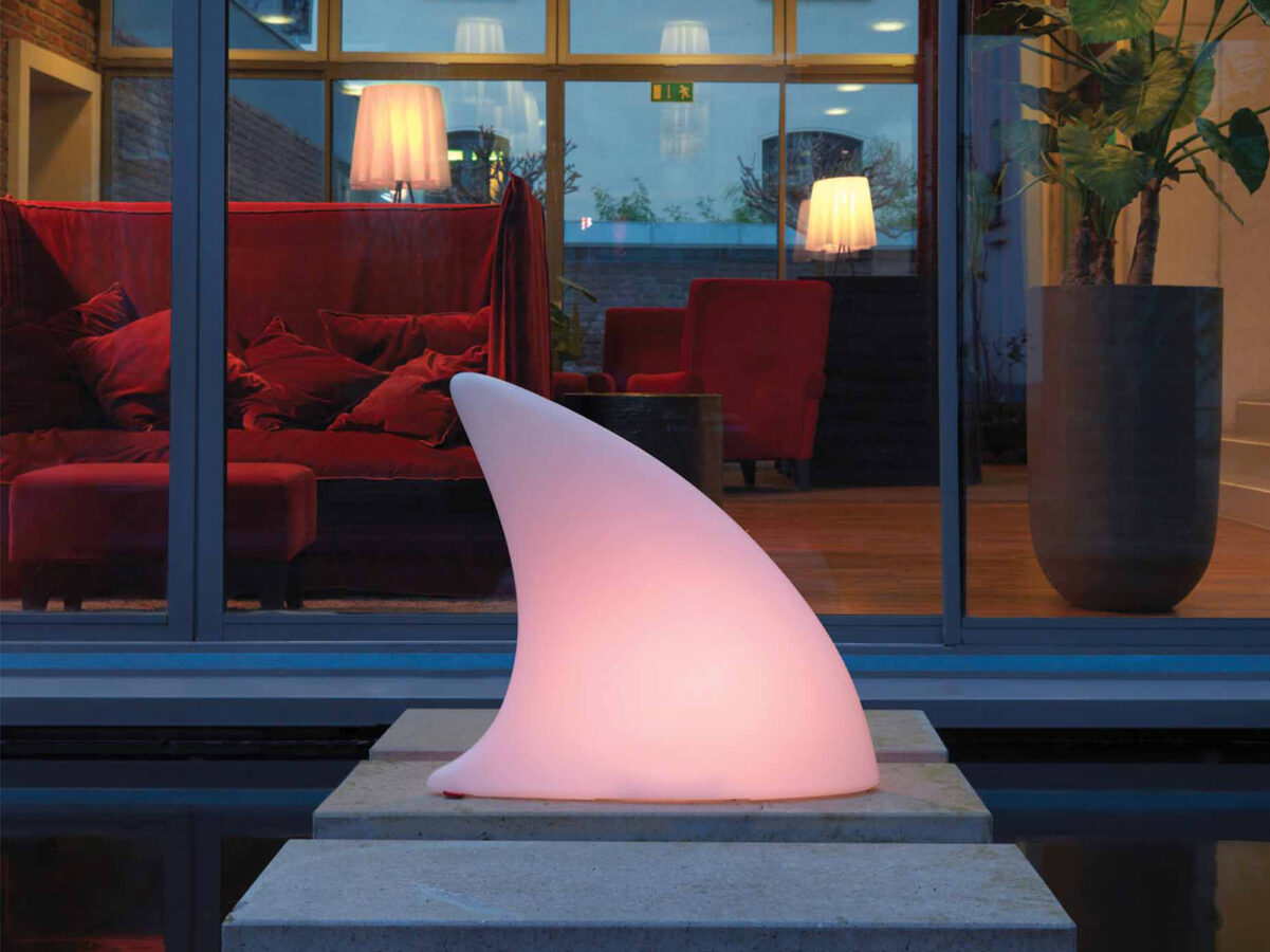 Designer Leuchte SHARK Outdoor AKKU (LED Farbwechsel & Fernbedienung) – Moree