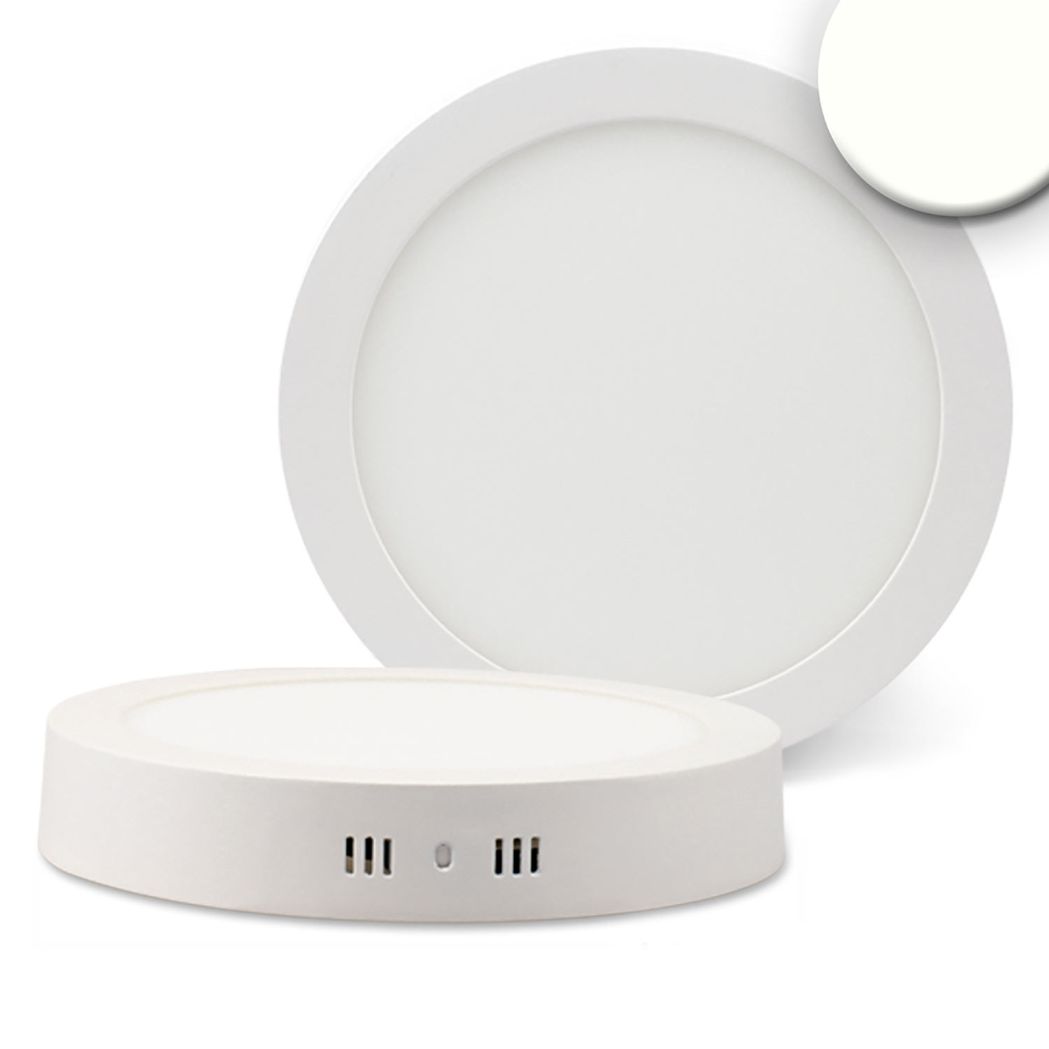 LED Deckenleuchte weiß, 18W, rund, 220mm, neutralweiß