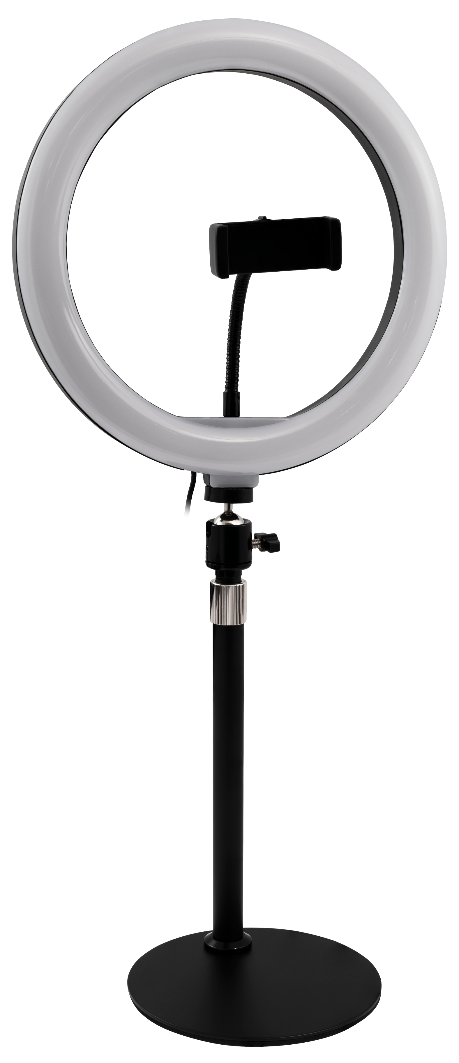 LED Ringleuchte für Smartphone,  Ø20 cm, 3 Lichtfarben,