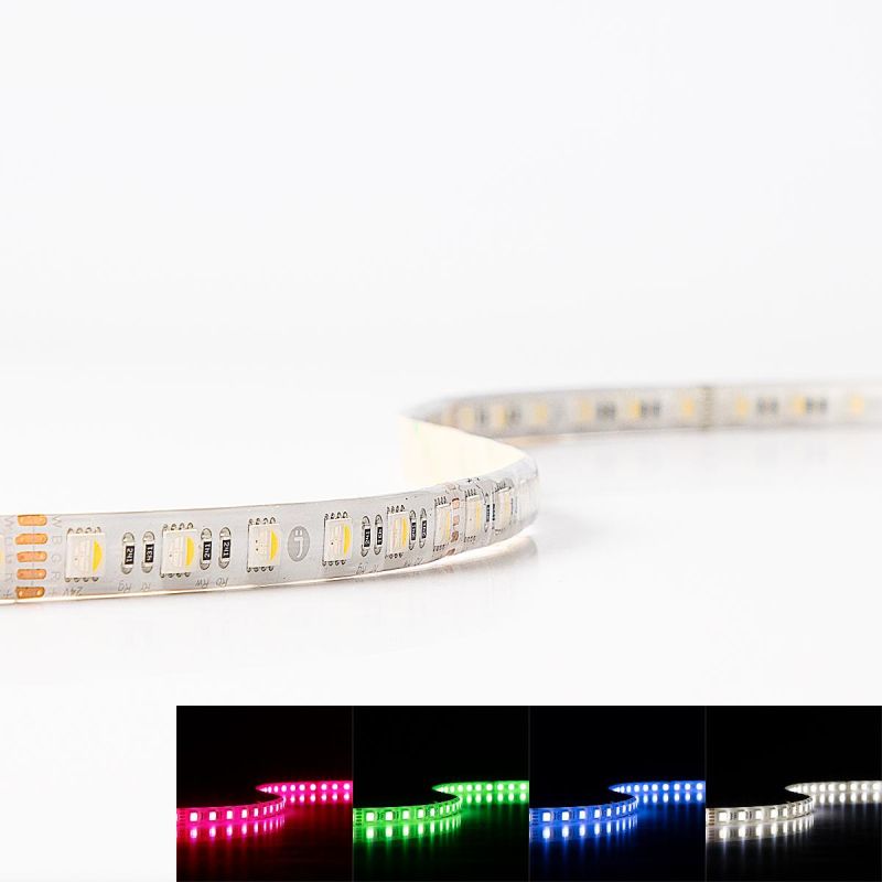Strip RGBW 24V LED Streifen 7,5M 17W/m 72LED/m 10mm IP65 Farbwechsel RGB+4000K