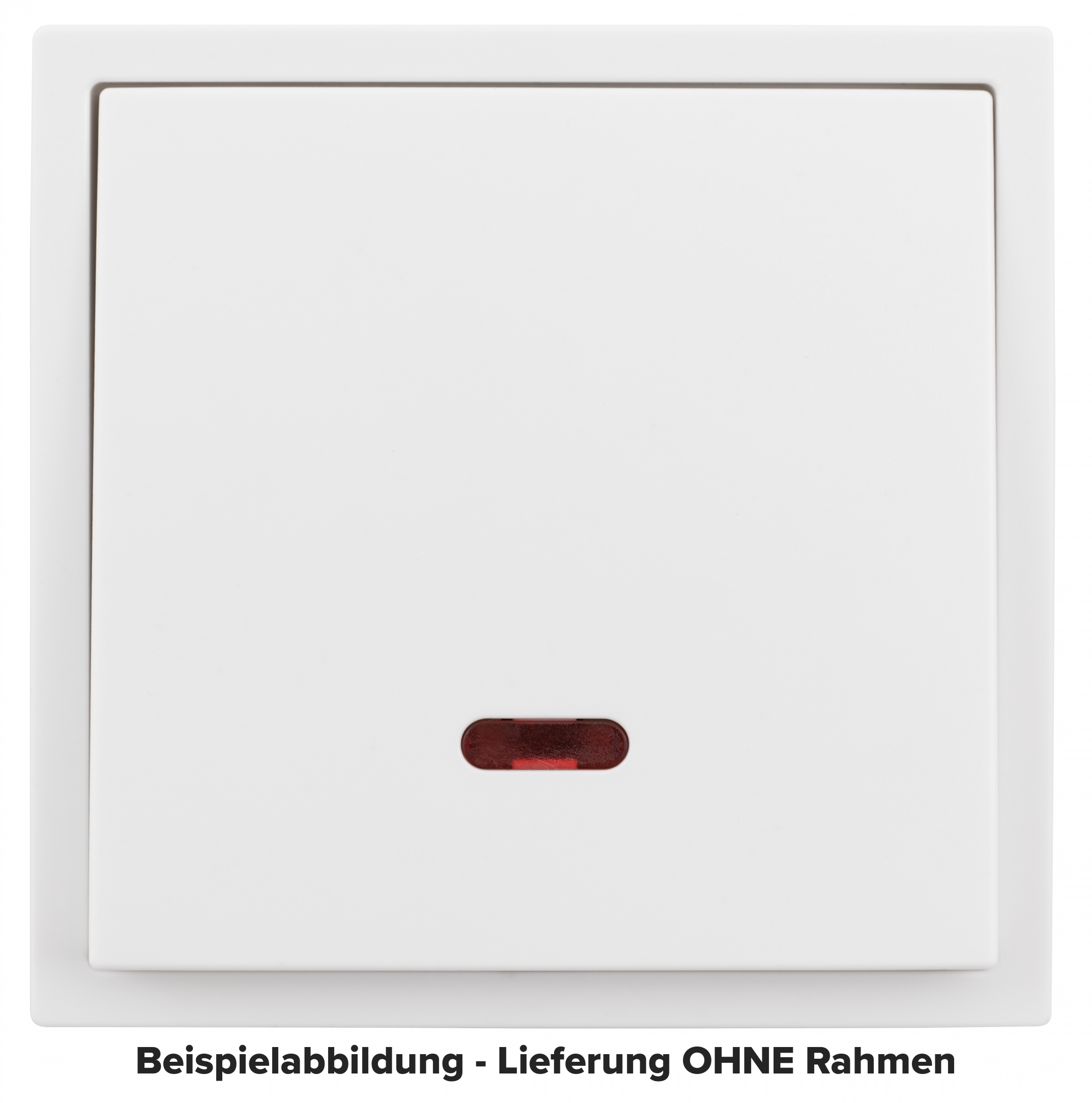 Kontroll-Schalter LEDeco Shallow 250V~/10A, UP, Klemmanschluss, weiß