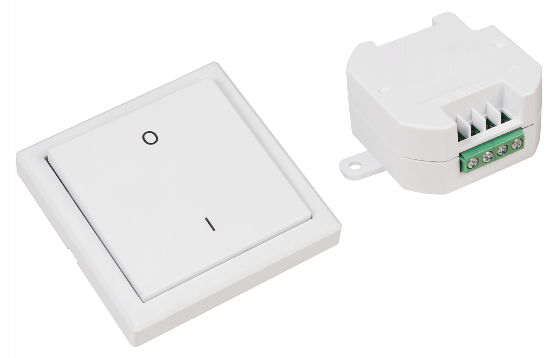 Funk-Schalter Set LEDeco Comfort Empfänger + Wandtaster, max. 2000W
