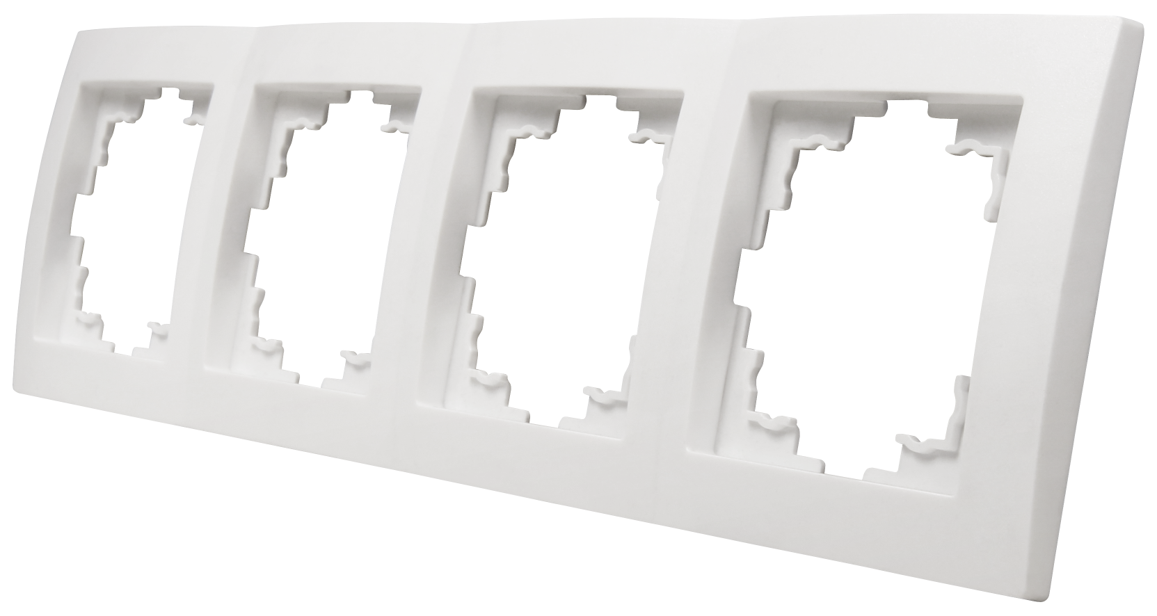 Rahmen LEDeco STYLE, 4-fach, weiß