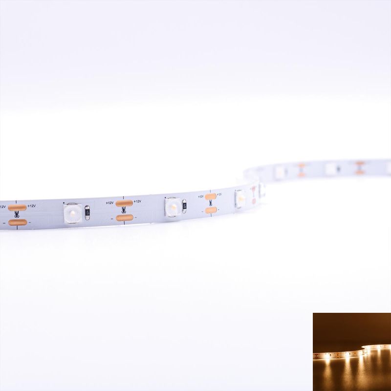 Strip mit Linse Warmweiß 12V LED Streifen 5M 18W/m 28LED/m 10mm IP20 3000K