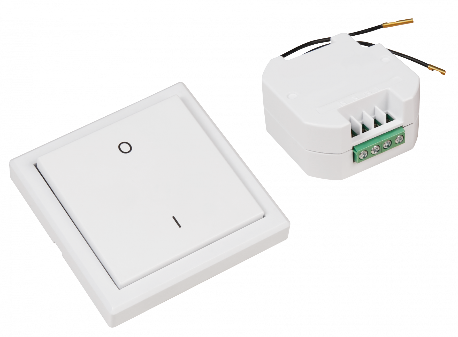 Funk-Schalter Set LEDeco Comfort Empfänger + Wandtaster, max. 2000W