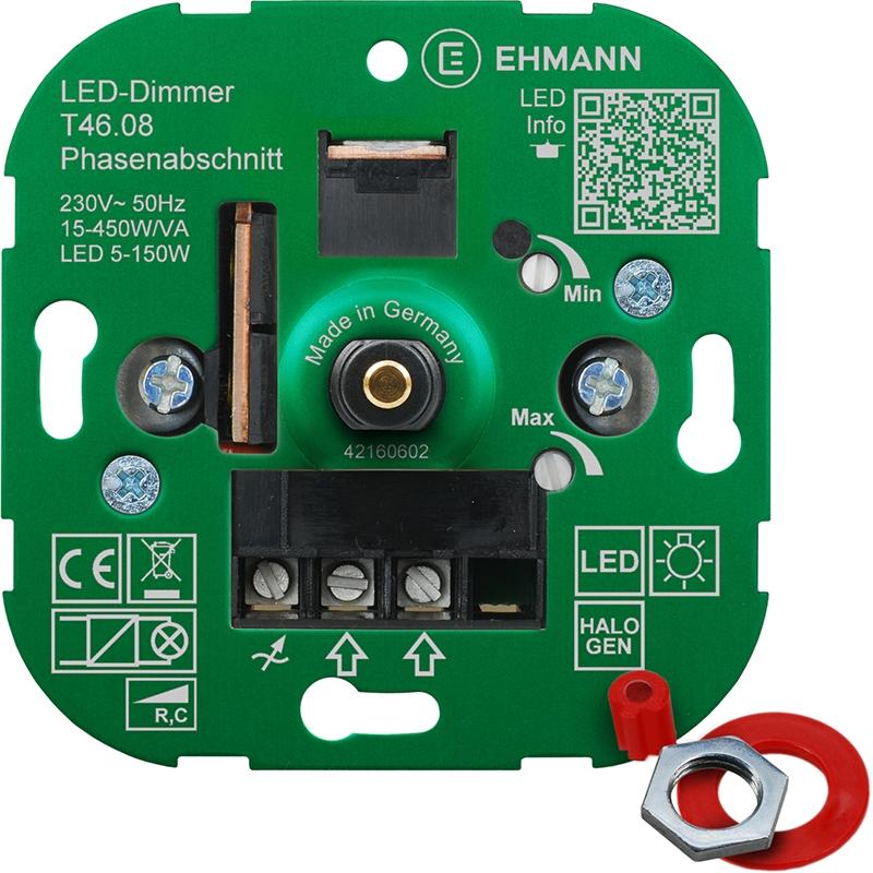LED Dimmer 5-150W T46.08 EHMANN Phasenabschnitt