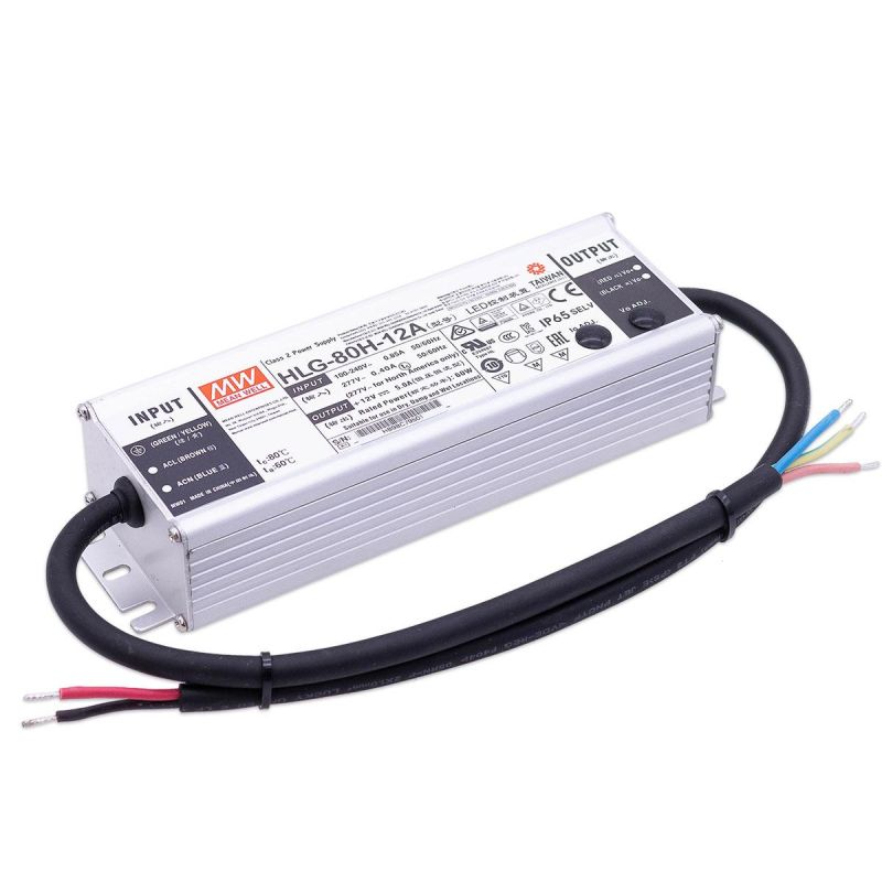 Mean Well HLG-80H-12A LED Netzteil 60W 12V 5A IP65 Schaltnetzteil CV