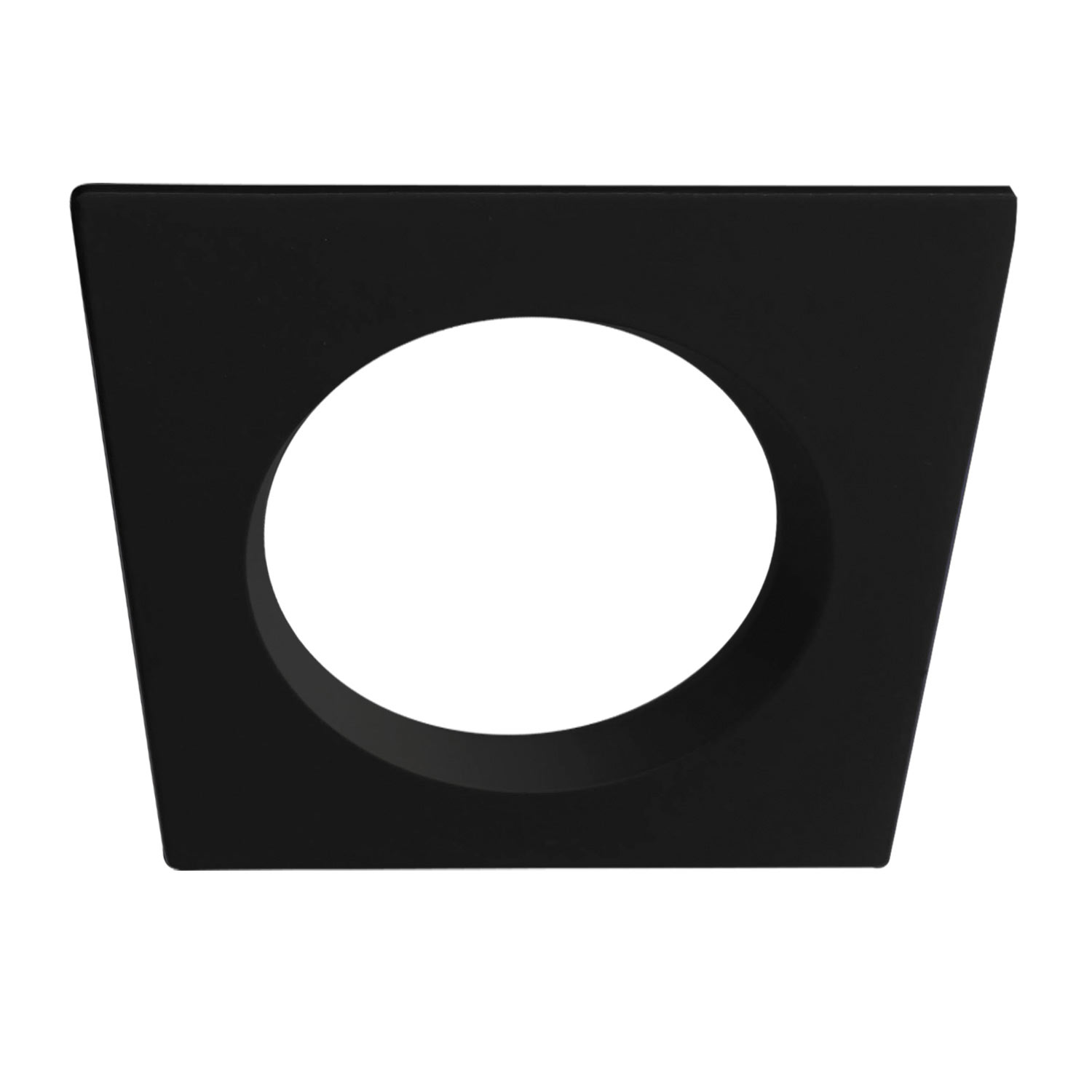 Cover Aluminium quadratisch rückversetzt schwarz für Einbaustrahler Sys-90