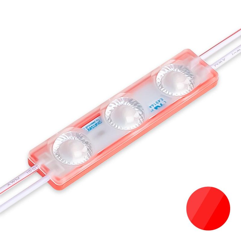LED Modul 1,5W 12V rot 170° IP65