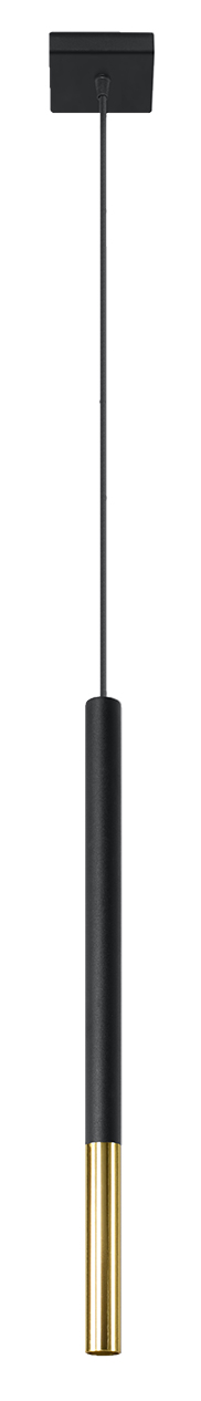 Pendelleuchte MOZAICA 1 schwarz/Gold