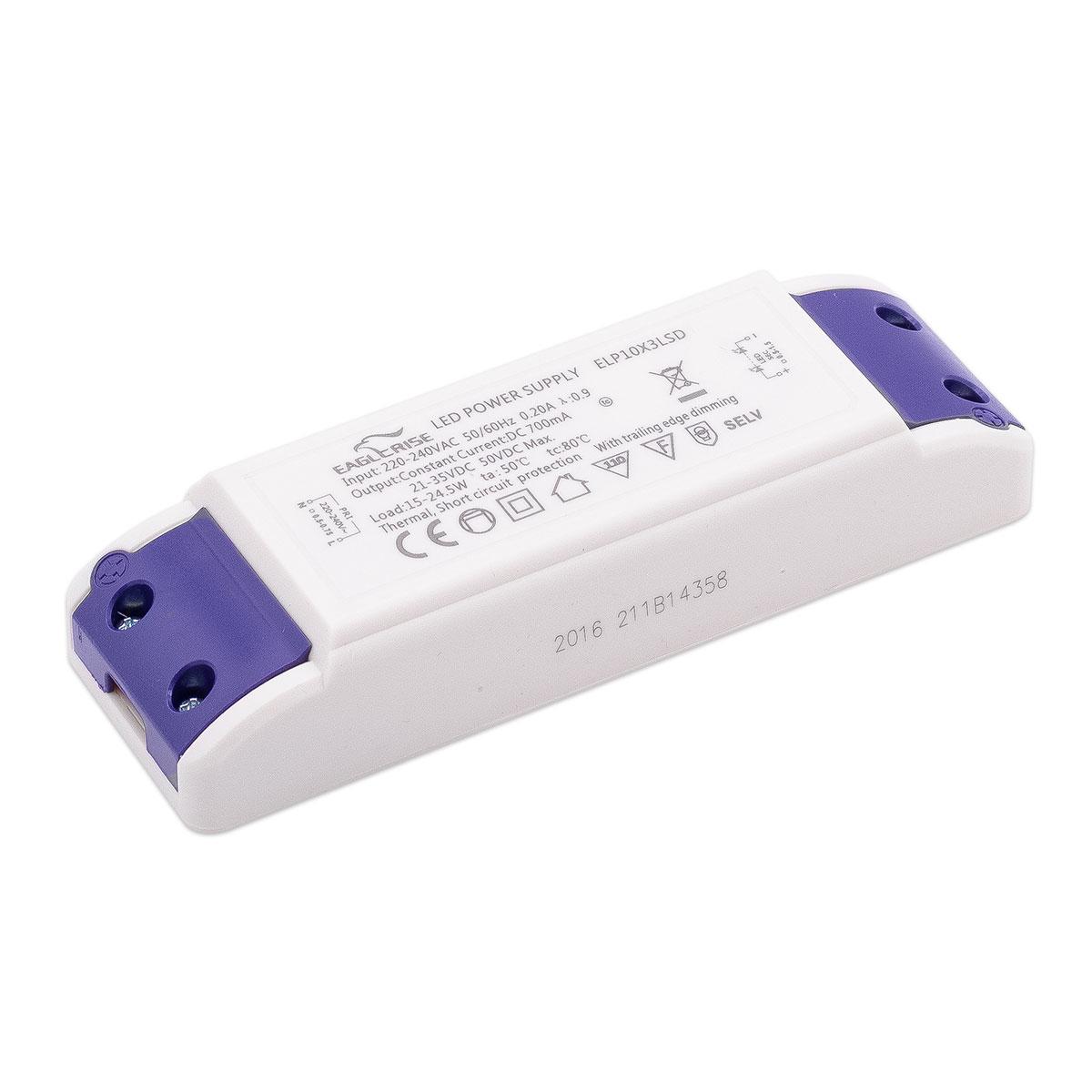 LED Treiber 24.5W 21-35V 700mA IP20 dimmbar TRIAC EAGLERISE ELP10X3LSD Konstantstrom CC