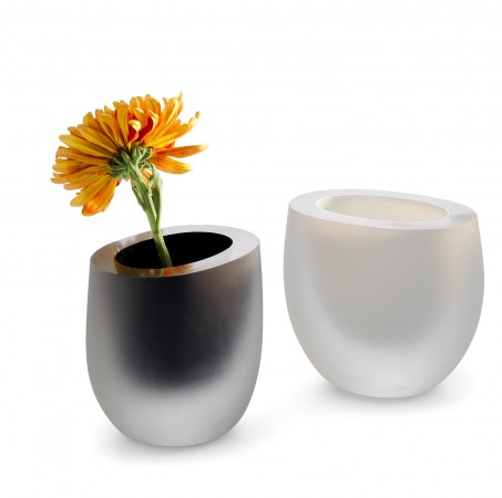 Opak Vase, schwarz Philippi