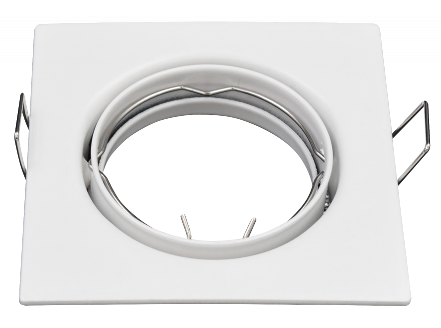 Einbaurahmen LEDeco ER-81 weiß, 81x81mm, schwenkbar