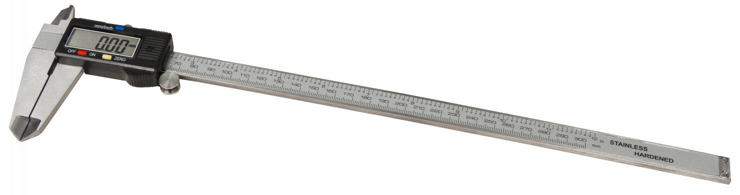 digitale Schieblehre LEDeco MS-300 300mm, LC-Display, mm und inch