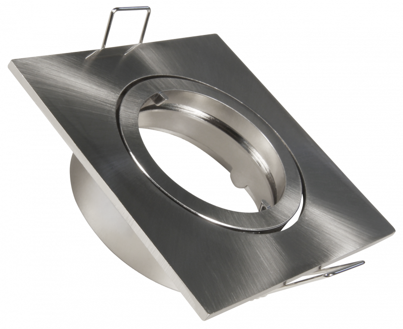 Einbaurahmen LEDeco DL-826s eckig, 82x82mm, schwenkbar, Bajonett Verschluss