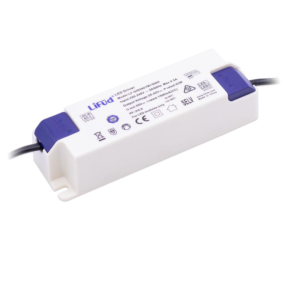 LED Treiber 63W 25-42V 1.500mA Lifud LF-GIR060YM01500H Konstantstrom CC