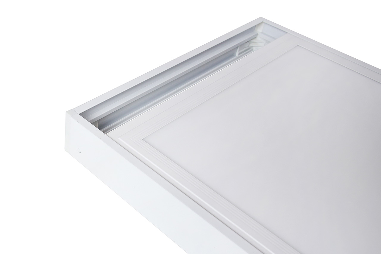 LED-Panel 1195x295mm Aufbaurahmen ohne Schrauben – Premium Klick-System – 120x30cm