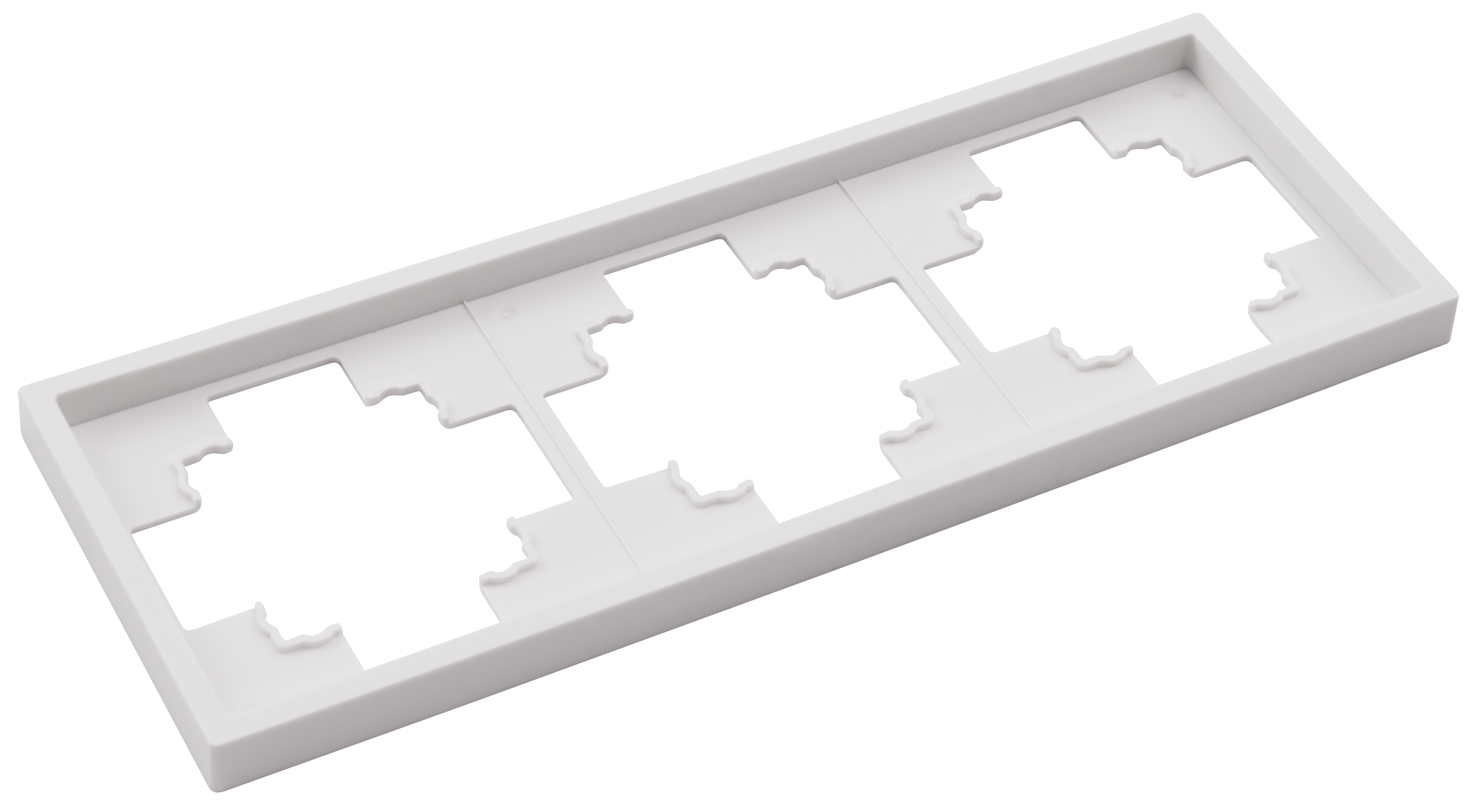 Rahmen LEDeco Shallow 3-fach, weiß