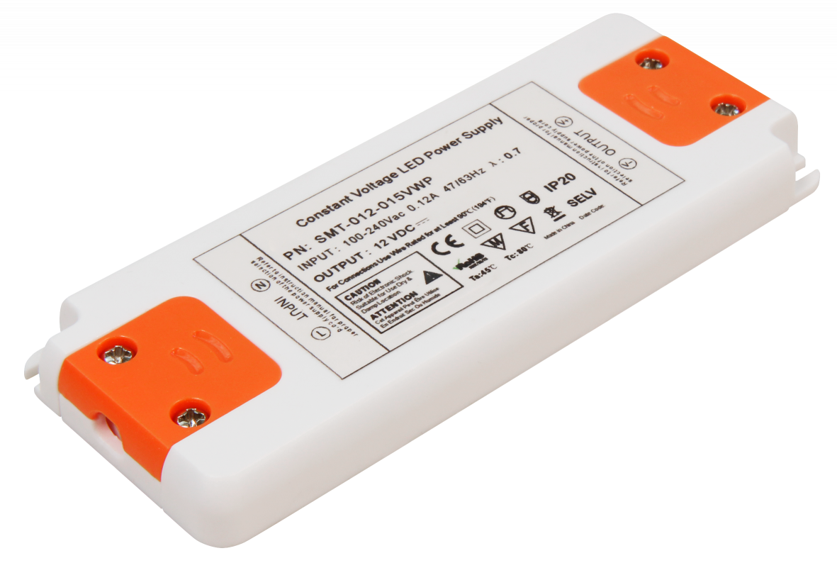 LED-Trafo LEDeco Slim elektronisch, 1-20W, 230V auf 12V, 128x50x12mm