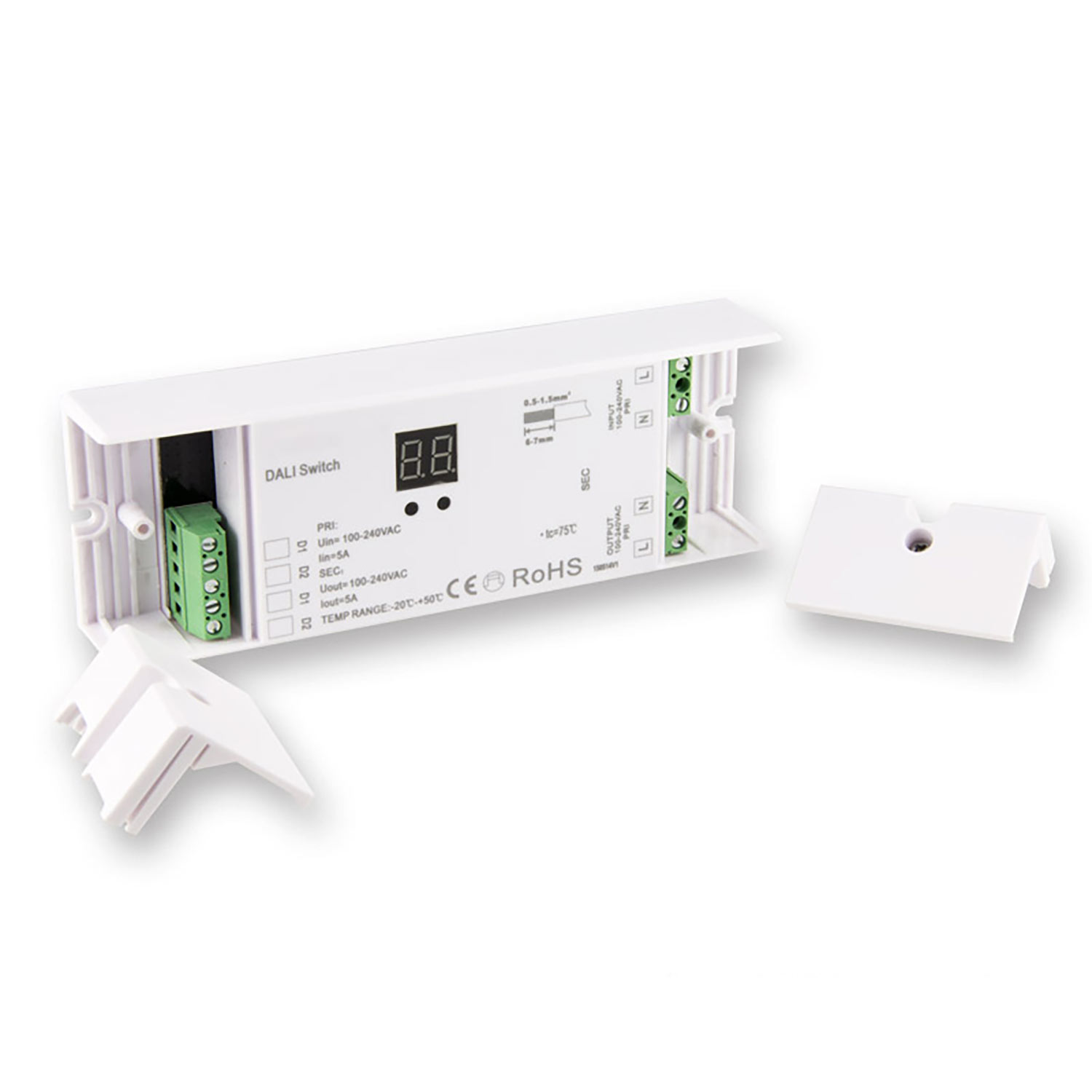 DALI 1 Adresse Schaltrelais, 1 Kanal, 100-240V AC, 5A Schaltleistung