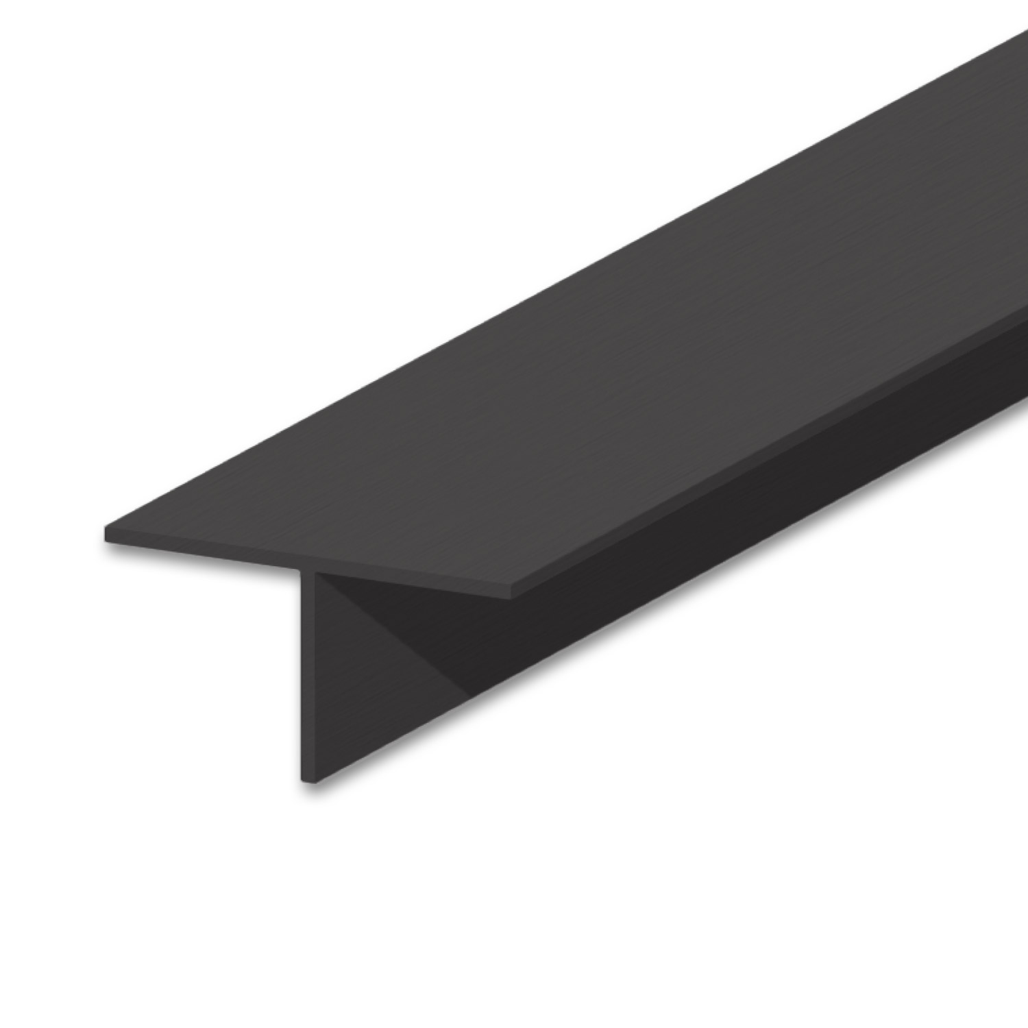 LED Trockenbau T-Profil 12,schwarz 9005 200cm