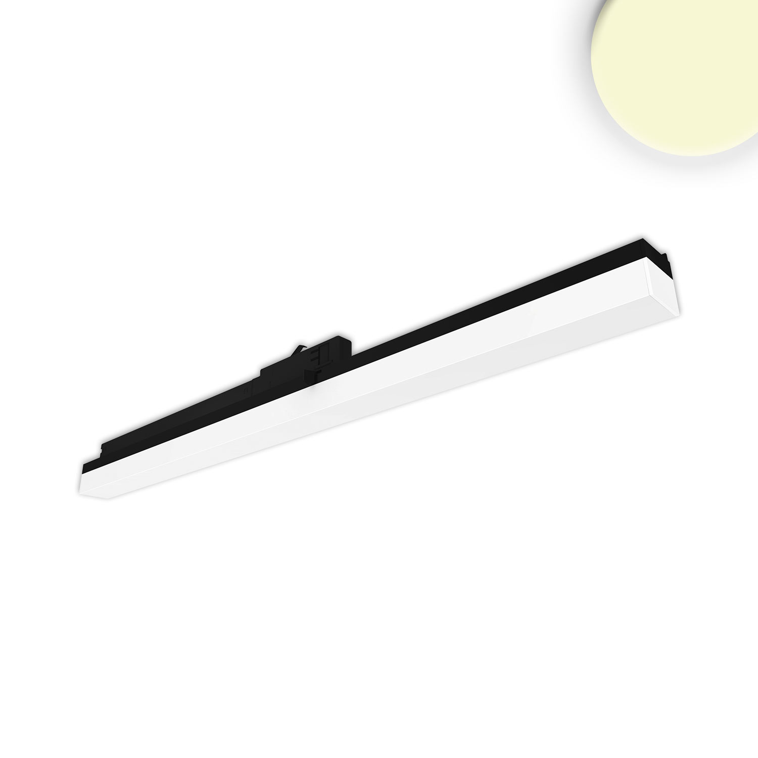 3-PH Linearleuchte 600mm, 20W, 110°, schwarz matt, 3000K