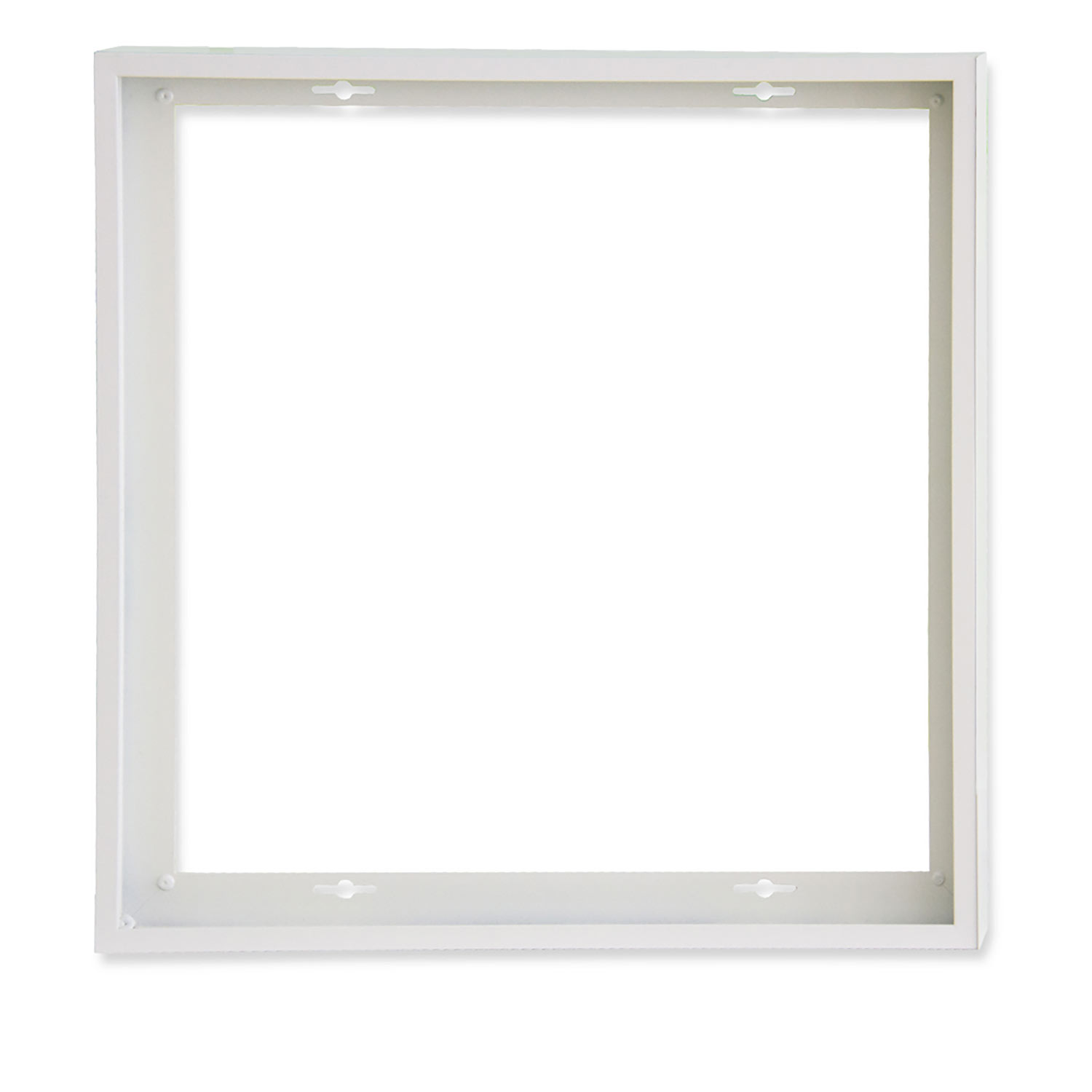 Aufbaurahmen weiß RAL 9016, Höhe 5cm, für LED Panels 625x625, vormontiert zur Schnellmontage