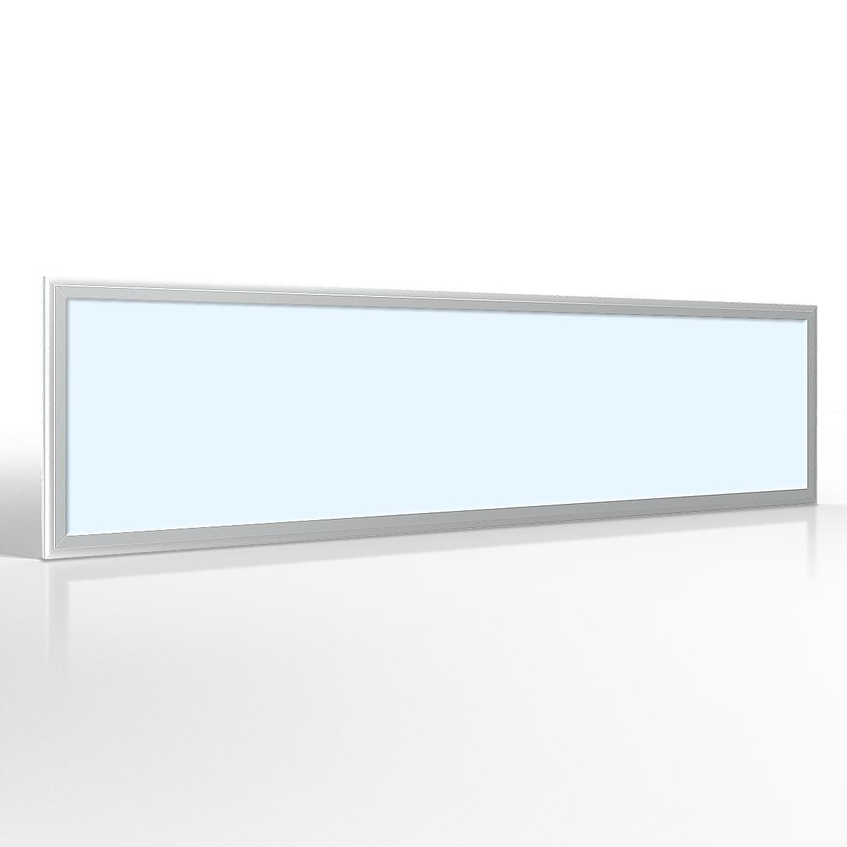 LED Panel 120x30cm 40W kaltweiss 5500K Rahmen silber